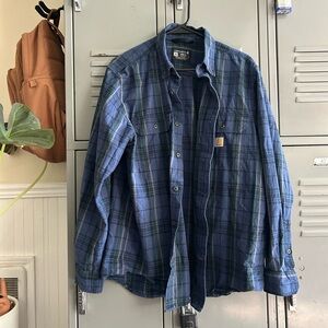 Carhartt Men's Loose Fit Midweight Chambray Long-Sleeve Shirt